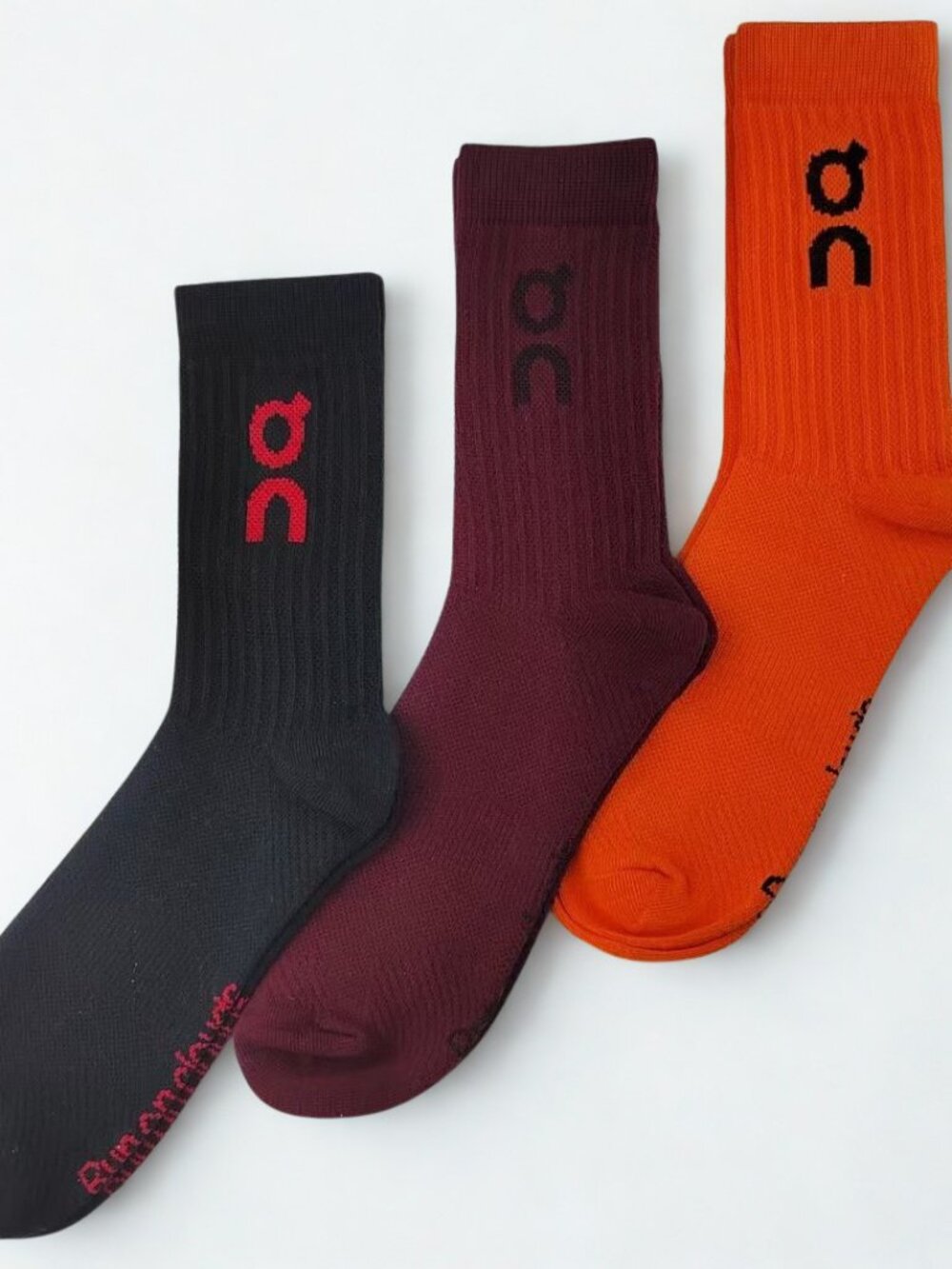 3 Pairs Medium On Cloud Socks Half-Calf Size 6-10 Unisex